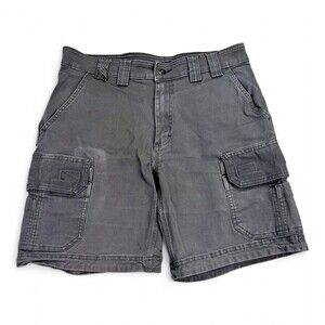 Duluth Trading Co Men's Cargo Shorts Size 34 Charcoal Gray